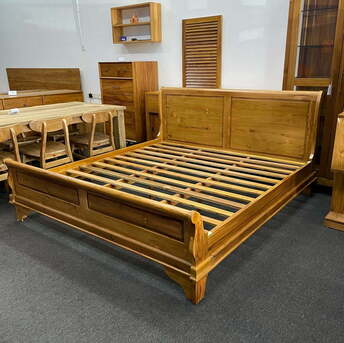 Kuala Lumpur, Furniture, MYR 2800,  Teak Bedroom Furniture -Sleigh Bed