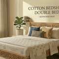 INR 1499,  Cotton Bedsheet Double Bed With 2 Pillow Covers  Pure Cotton, Handloom Woven |  Theindiglo
