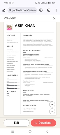 Jeddah, Job Seekers, Havey Driver Bus And Deyna Truck Freelance And Transfar