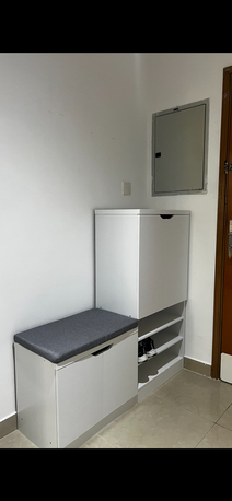 Sharjah, Furniture, AED 299,  Shoe Rack With Seating Bench For Sale