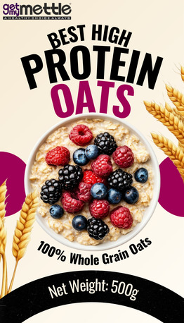 Gurgaon, Health & Beauty Items, INR 180350,  Best High Protein Oats In India 2026 | Healthy & Nutritious Breakfast By GetMyMettle