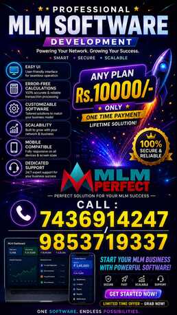 Bhubaneswar, Software Development, ANY MLM SOFTWARE PLAN &ndash; JUST ₹10,000/- ONLY!