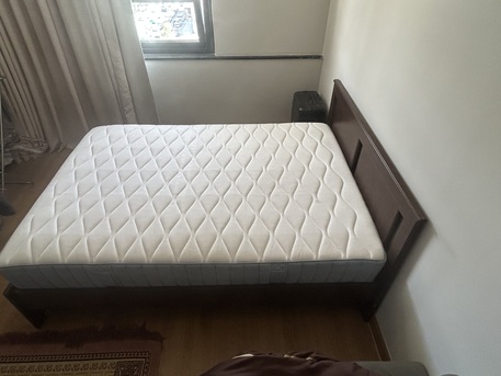 Riyadh, Furniture, SAR 1450,  IKEA Bed Frame + Pocket Spring Mattress