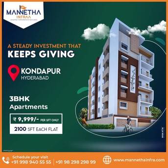 Hyderabad, Buildings, INR 37000000,  3700 Sq. Feet,  Premium Villa Plots In Kondapur, Hyderabad