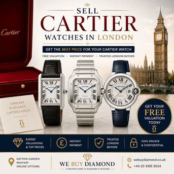 London, Items Wanted, Sell Cartier Watches In London - Get The Best Price & Free Valuation