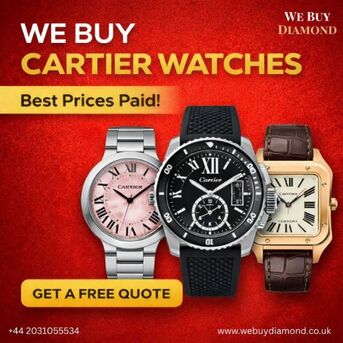 London, Items Wanted, Sell Cartier Watches In London - Get The Best Price & Free Valuation