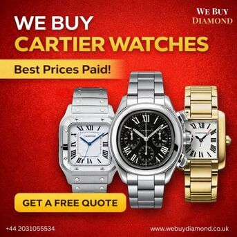 London, Items Wanted, Sell Cartier Watches In London - Get The Best Price & Free Valuation
