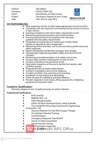 Riyadh, Job Seekers, HSE Supervisor And Manager
