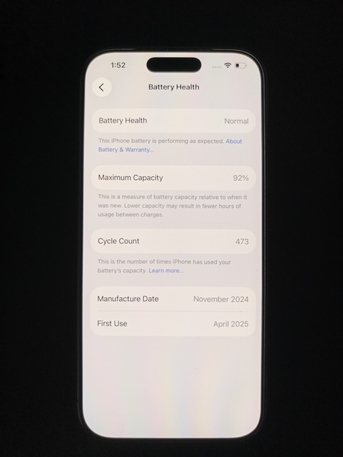 Jeddah, Mobile Phones, SAR 3850,  IPhone 16 Pro &ndash; 256GB | Excellent Condition
