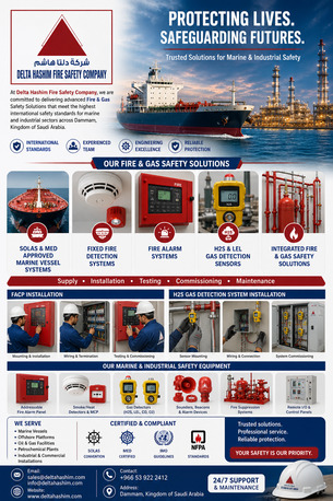 Dammam, Business, We Are Offering Services Of Fire Alarm & H2s Fixed Detection System In Marine Vessels