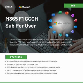 New York, Software Development, M365 F1 GCCH License For DIB &ndash; Only $3.60/User!