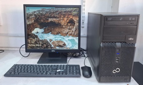 Manama, Computers, BHD 33,  FUJITSU Core I5 Computer Set 4GB RAM 500GB HDD 19" HD Multimedia Monitor Win 10 Pro Ready