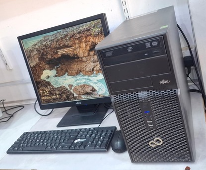 Manama, Computers, BHD 33,  FUJITSU Core I5 Computer Set 4GB RAM 500GB HDD 19" HD Multimedia Monitor Win 10 Pro Ready