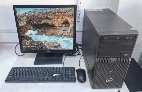 Manama, Computers, BHD 33,  FUJITSU Core I5 Computer Set 4GB RAM 500GB HDD 19" HD Multimedia Monitor Win 10 Pro Ready