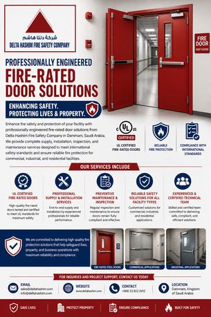 Dammam, Technical, UL Listed, Fire Rated Door, Supply, Installation And Maintenance Services In Dammam