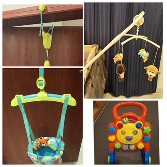 Khobar, Baby & Kid Stuff, SAR 175,  Kids Travel Cot / Swing / Baby Walker And Others