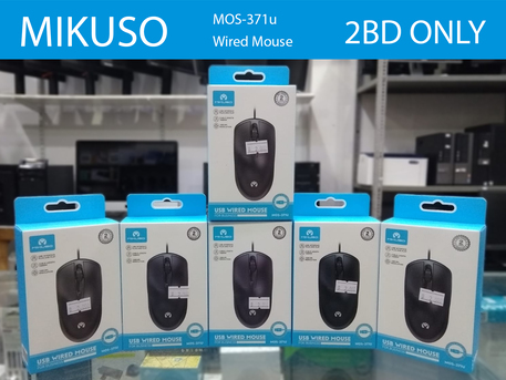 Riffa, Computers, BHD 2,  MIKUSO Mouse MOS-371U New Box Pack LIMITED Stock 2BD Only