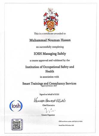 Jizan, Job Seekers, Looking For Safety Officer Job | Nebosh IGC Certified Safety Professional