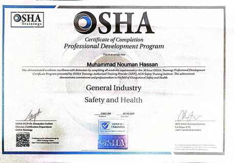 Jizan, Job Seekers, Looking For Safety Officer Job | Nebosh IGC Certified Safety Professional
