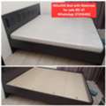 BHD 47,  ✅️ King Size Bed With Mattress For Sale In Good Condition With Delivery
