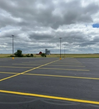 New York, Construction, Parking Lot Striping Of Mesa