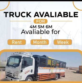 Jubail, Cargo, DYNA TRUCK FOR RENT MONTHLY.BASIS PUR TRIP 5.MTR 6.MTR 7.MTR Movers And Packer House /11.