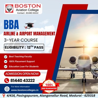 Madurai, Education, Build Your Future In Aviation &ndash; BBA  Airline & Airport Management In Madurai Course