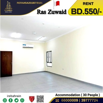 Asker, Staff Accomodation, BHD 550,  Labour Accommodation ( 30 Peoples ) For Rent In Ras Zuwaid