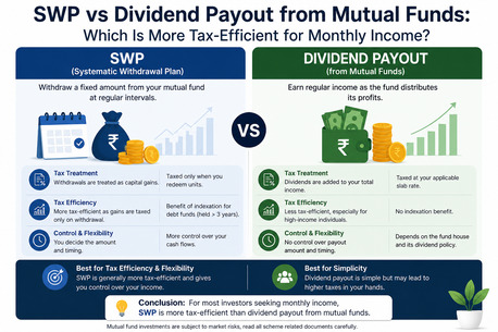 Chandigarh Tricity, Financial, SWP Vs Dividend Payout From Mutual Funds: Which Is More Tax-Efficient ?