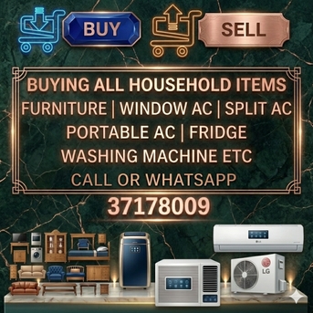 Manama, Items Wanted, 🌍🌐We Buy Used Household Items Ac Fridge Washing Machine Cooking Range Etc