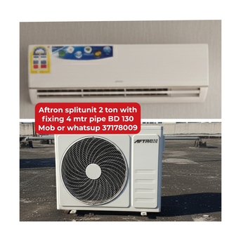 Manama, Air Conditioners, BHD 130,  🛖🛖Aftron Splitunit 2 Ton In Good Condition For Sale With Delivery And Fixing