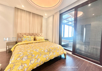 Salmiya, Apartments, Flats, Houses & Villas, KWD 3000/month,  Furnished,  3 BR,  Seaview Furnished Three-Bedroom Floor With Private Pool & Balcony In Salmiya