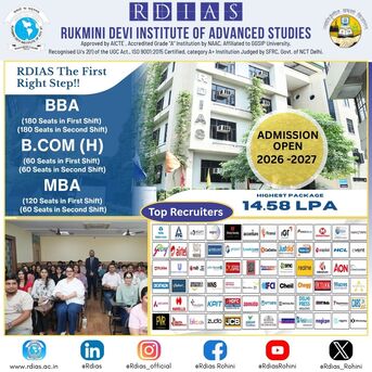 Rohini, Education, Best IP University College In Delhi For MBA Admission 2026 - RDIAS