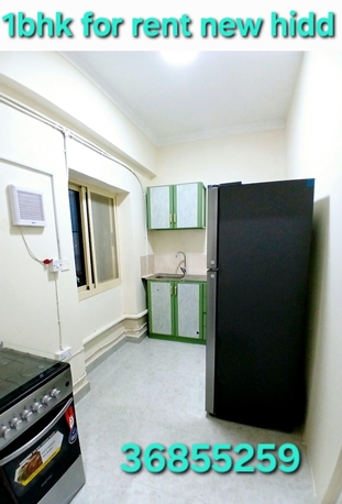Hidd, Apartments, Flats, Houses & Villas, BHD 180/month,  1 BR,  Flat 1bhk Semi Furnished New Hidd Inclusive