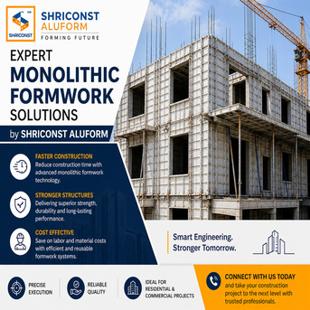 Pune, Construction, Expert Monolithic Formwork Solutions By Shriconst Aluform