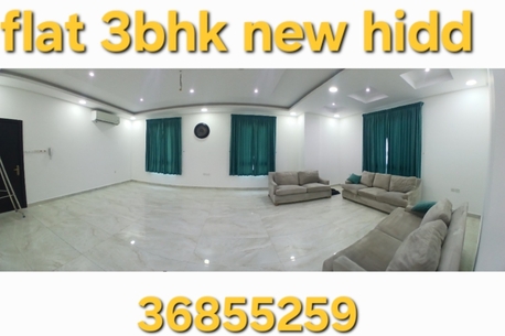 Hidd, Apartments, Flats, Houses & Villas, BHD 1/month,  3 BR,  Flat 3bhk New Hidd Semi-furnished