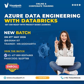 Hyderabad, Lessons Offered, New Batch Azure Data Engineering With Databricks - May 7th