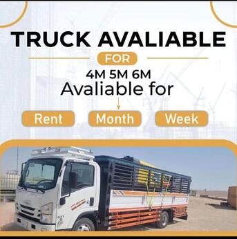 Jubail, Logistics, DYNA TRUCK FOR RENT MONTHLY BASIS PUR TRIP 5.MTR 6.MTR 7.MTR COMPANY MATERIALS SHIFTING ))