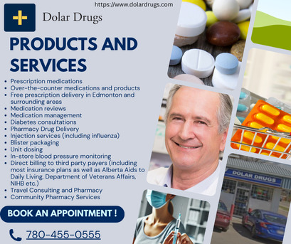 Edmonton, Medical, Family Run Pharmacy, Vaccines, Compliance, Delivery In Edmonton