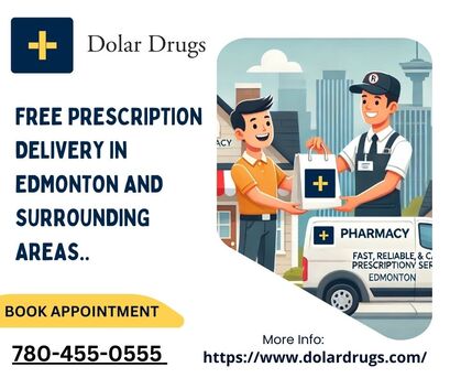 Edmonton, Medical, Pharmacy Drugs Delivery- Dolardrugs