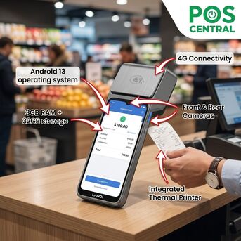 Sydney, Electronics, AUD 529,  Landi M20 Mobile Terminal With Android 13 And Built-In Printer