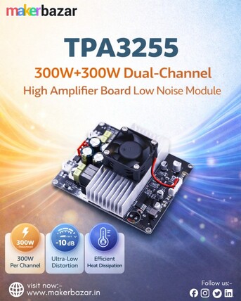 Faridabad, Electronics, INR 2399,  TPA3255 300W+300W High Power Amplifier Board
