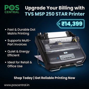 Noida, Computers, INR 14399,  Best Deal On TVS MSP 250 STAR Dot Matrix Printer Today