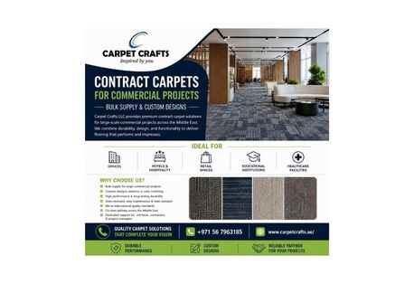 Dubai, Household, Contract Carpets For Commercial Projects &ndash; Bulk Supply & Custom Designs | Carpet Crafts LL