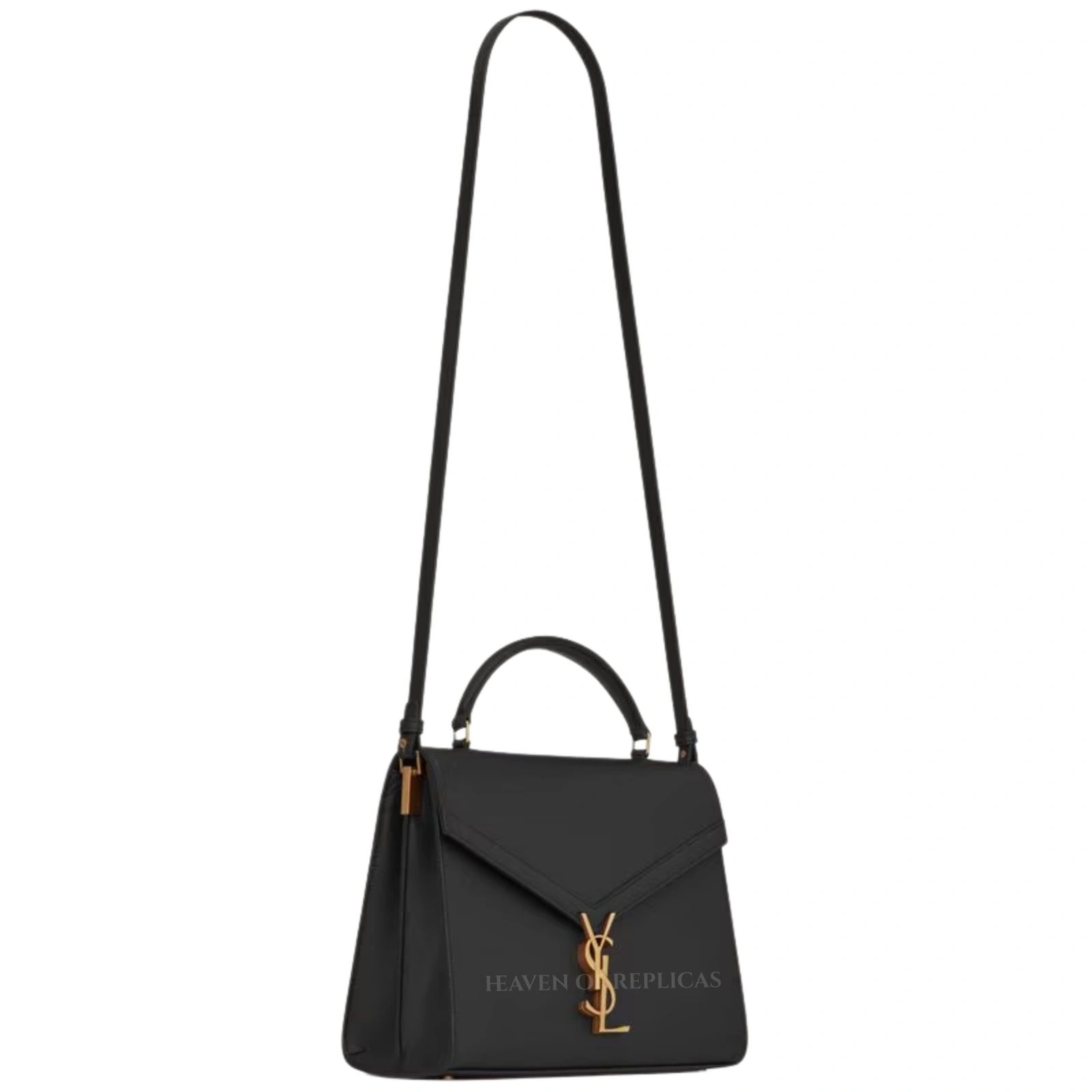 New York, Clothing & Accessories, USD 456,  CASSANDRA Medium Top Handle Bag In Grain De Poudre Embossed Leather Knockoff &ndash; YSL-001