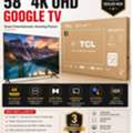 SAR 1250,  58Inch UHDTV By TCL For Sale (Brand New Unbix)