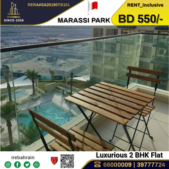 Muharraq, Apartments, Flats, Houses & Villas, BHD 550/month,  Furnished,  2 BR,  Fully Furnished Luxurious Apartment For Rent In Marassi Park