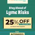 USD 10,  Lyme Disease Prevention For Pets - 25% Off On Flea & Tick Protection