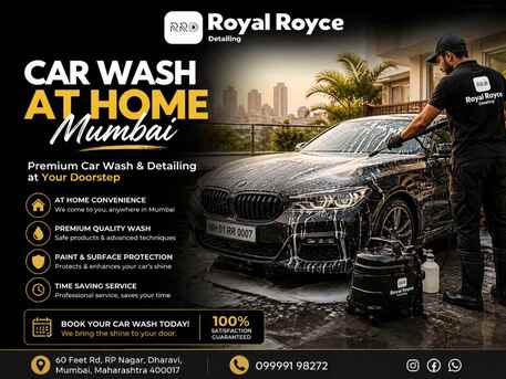 Mumbai, Event Planning, Premium Car Wash At Home Mumbai | Royal Royce Detailing