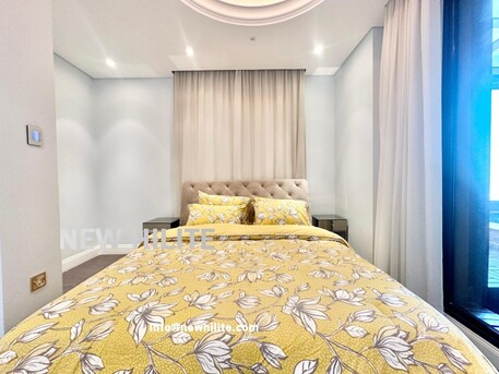 Salmiya, Apartments, Flats, Houses & Villas, KWD 3000/month,  Furnished,  3 BR,  Spacious 3-Bedroom Seaview Apartment With Private Pool